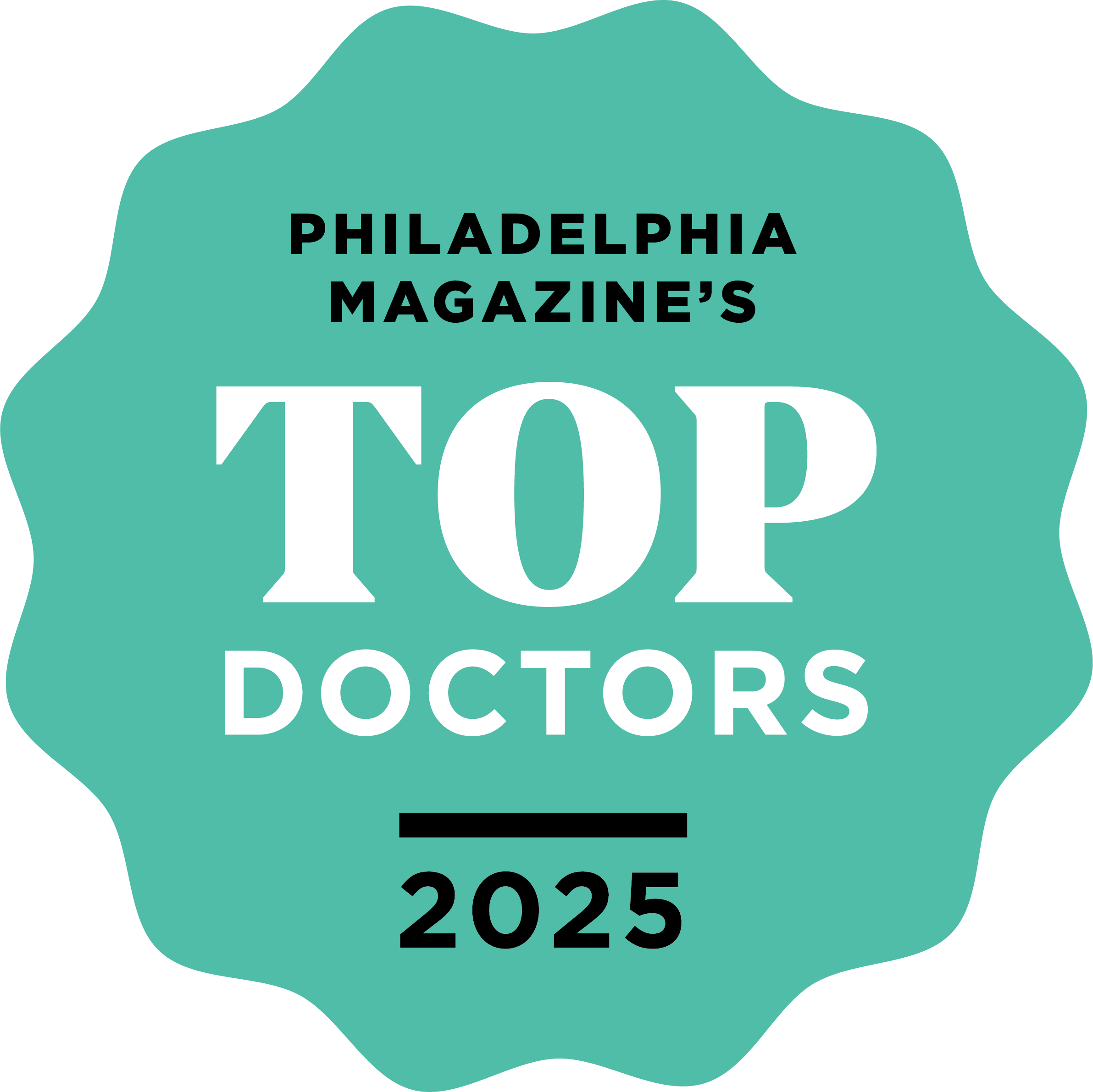 Philadelphia Magazine's Top Doctors 2025 Badge